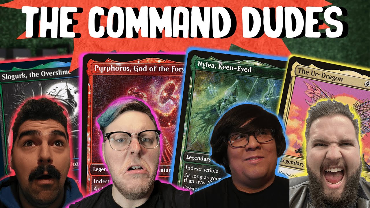 SLOGURK vs PURPHOROS vs NYLEA vs THE UR-DRAGON | The Command Dudes #51 | MTG EDH Commander Gameplay