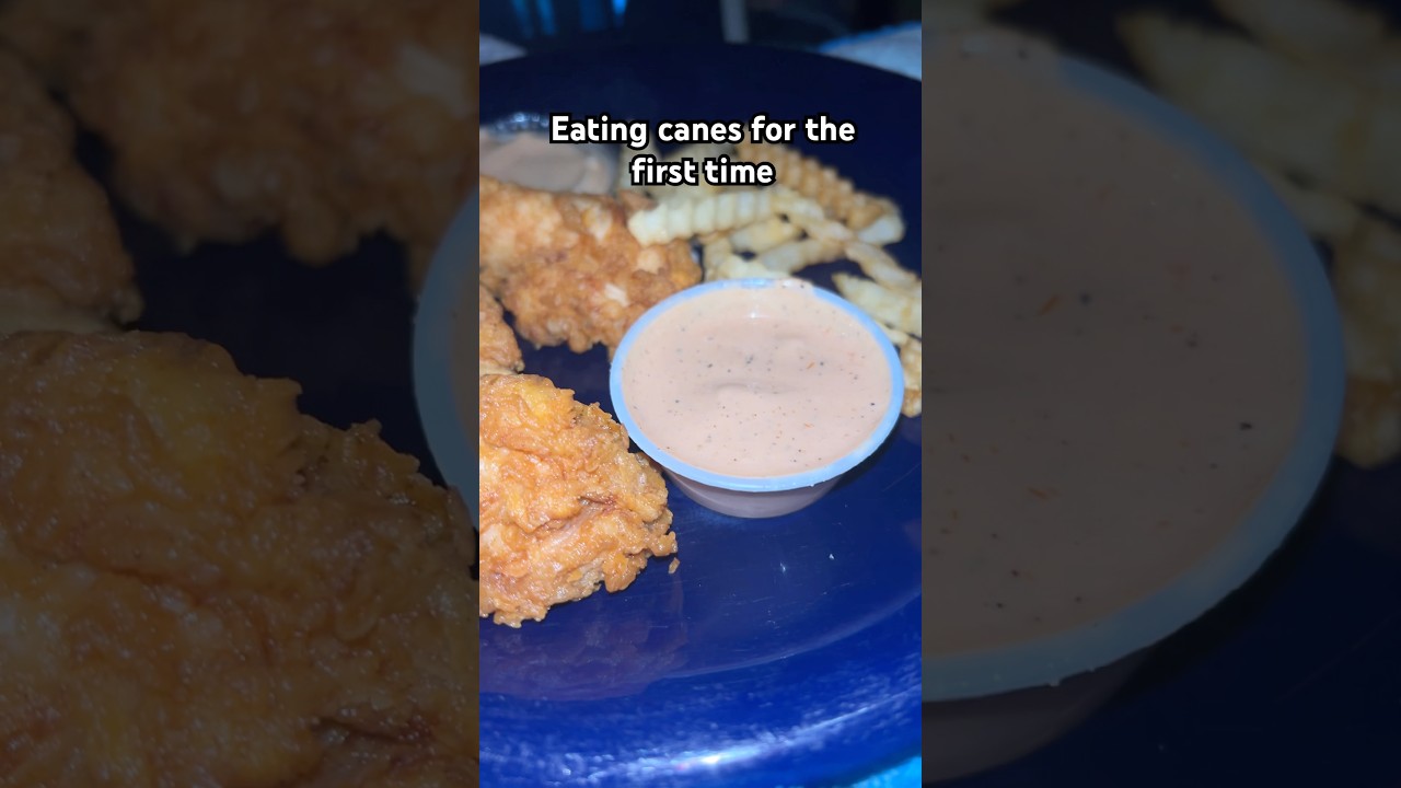 Eating canes for first time 