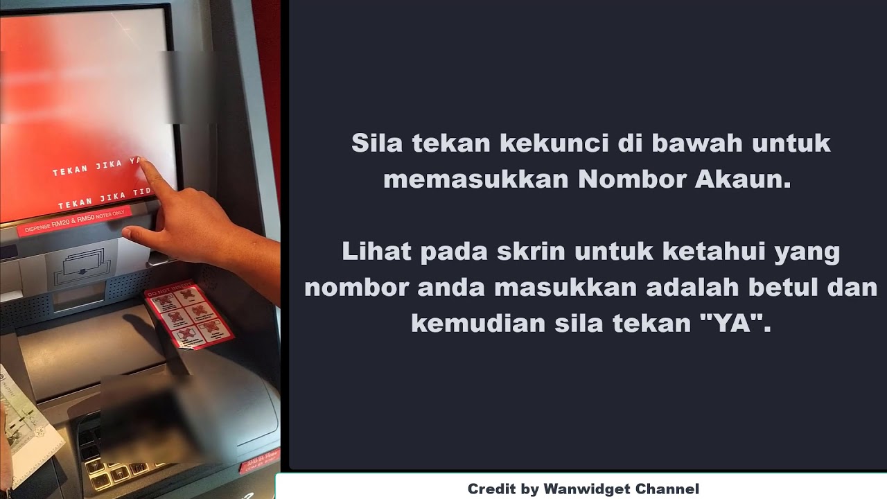 Cara Bank In Duit Di Mesin ATM CIMB Bank