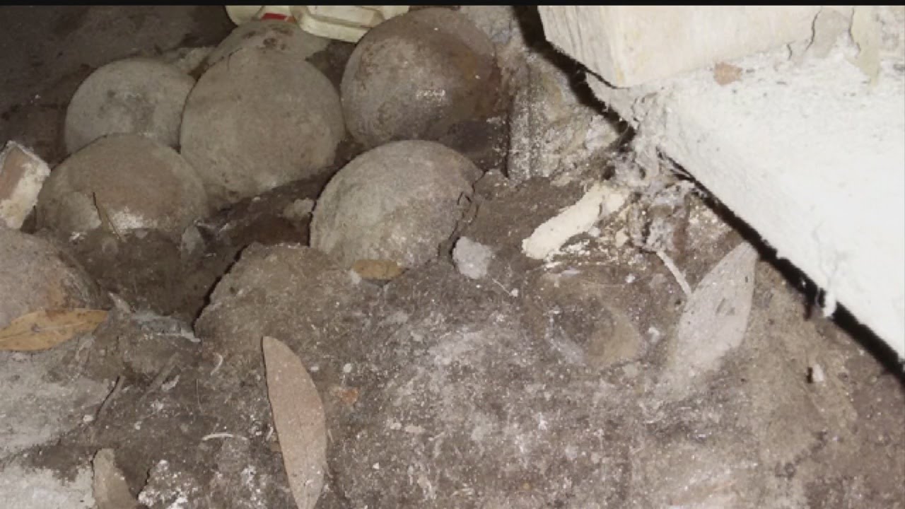 8 Civil War-era cannonballs found in Holly Hill home