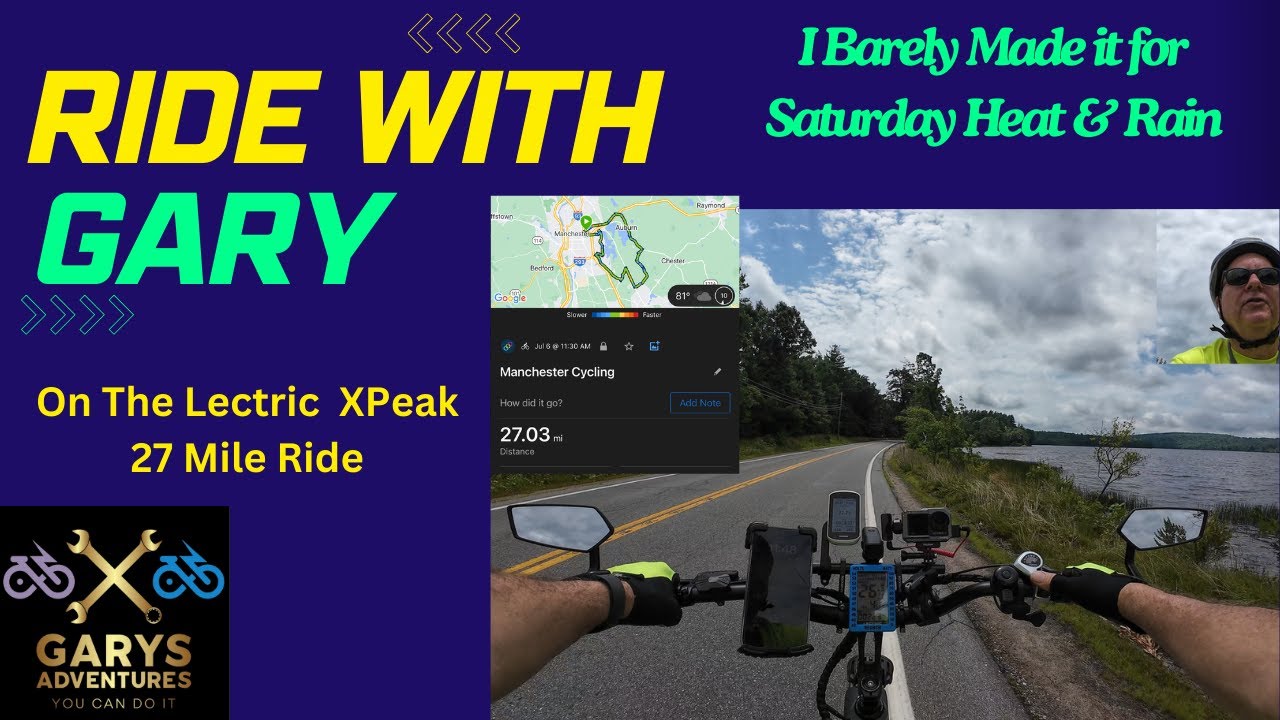 JULY BIKE RIDE ADVENTURE! On the Lectric XPeak with 50ah of Battery#ebike #lectric #electricbike