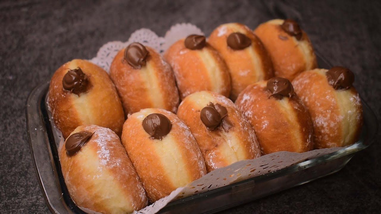 Nutella Donut l Stuffed Nutella Doughnut Melt In Mouth