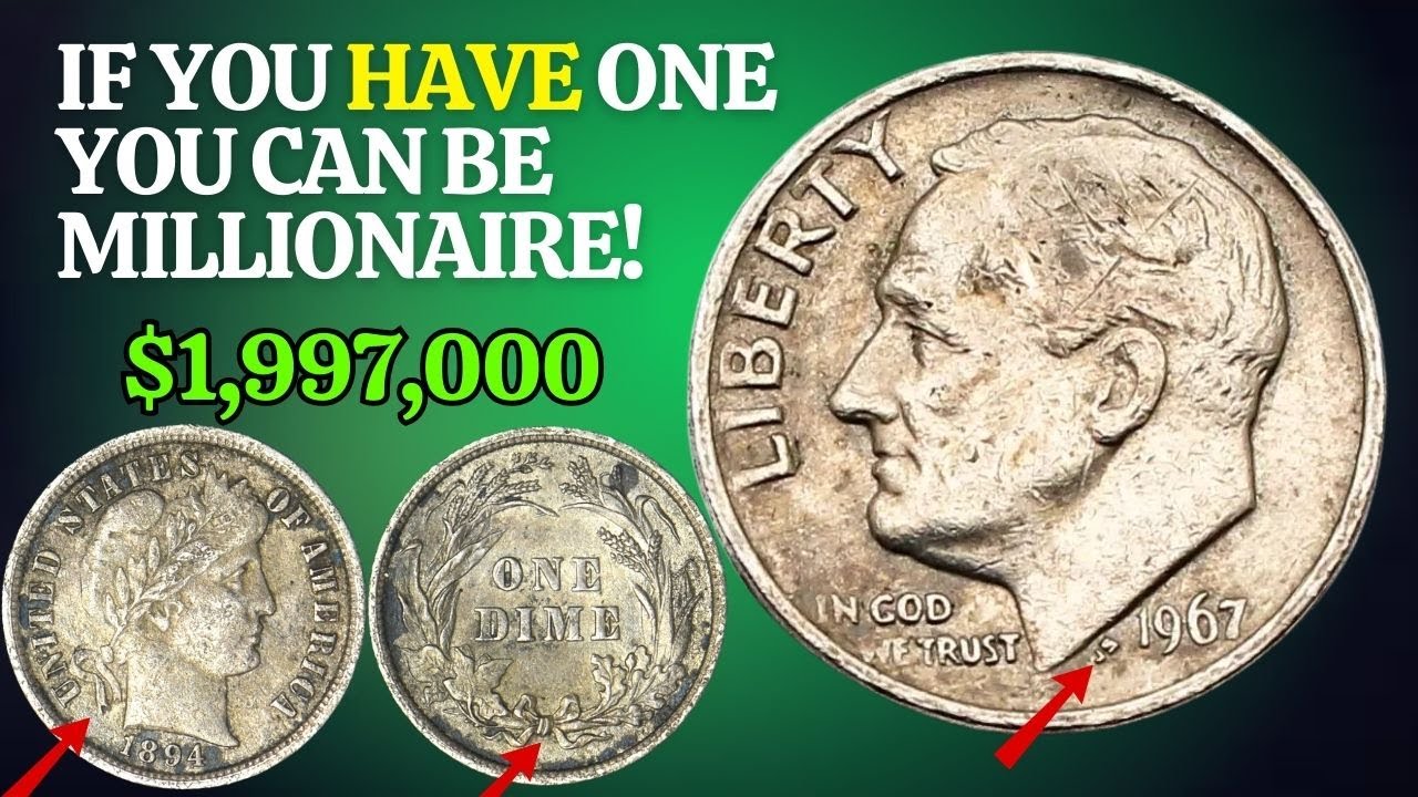 Top 6 One Dime Coin Value | Rare Dimes Worth Big Money You Should Check Now!