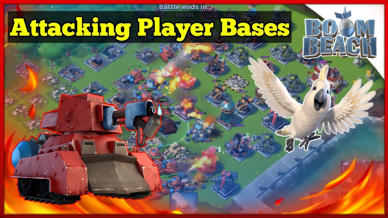Attacking Player Bases with over 100,000+ Health Scorchers #12 | Boom Beach