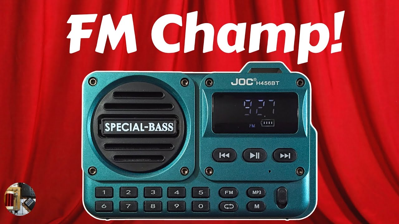 Обзор портативного радиоприемника JOC H456BT FM BT MP3 от Тодда