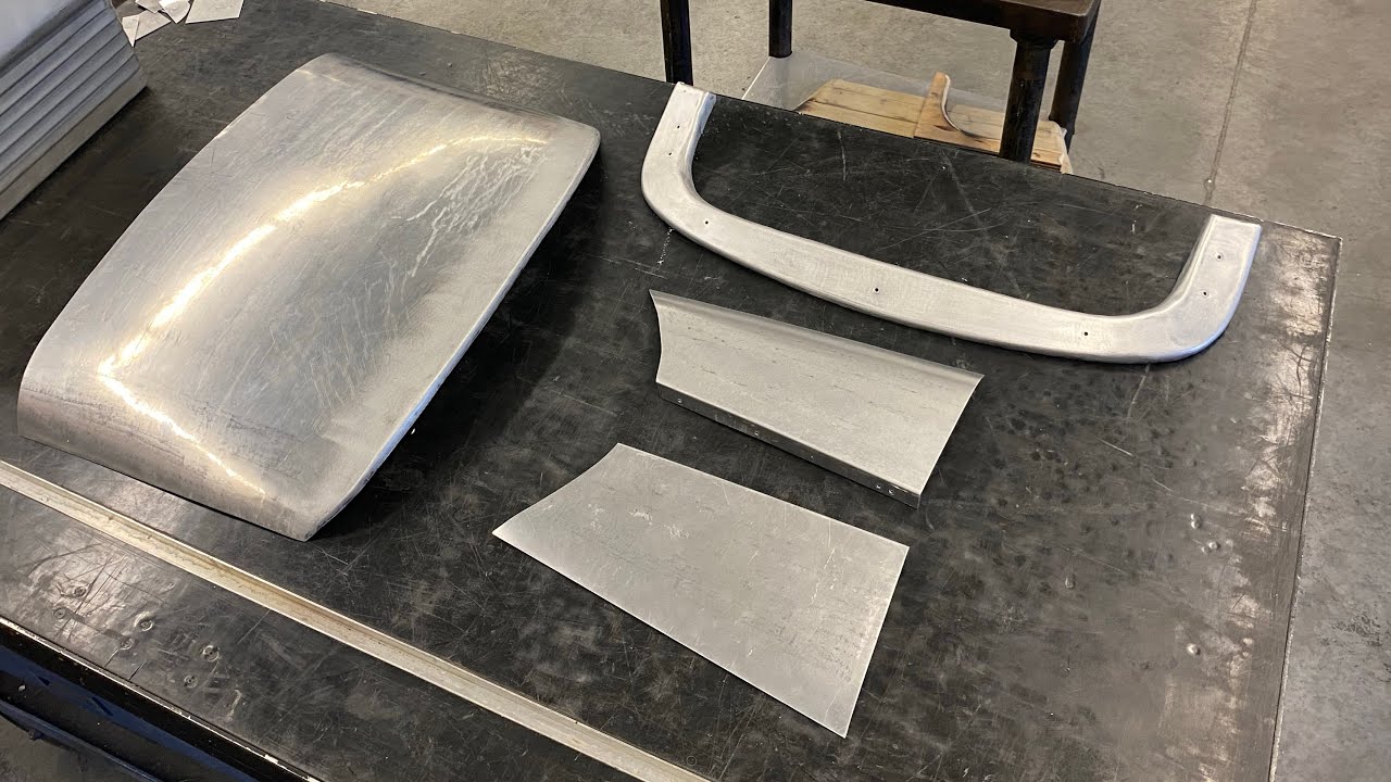 Aluminum forming on wooden buck!