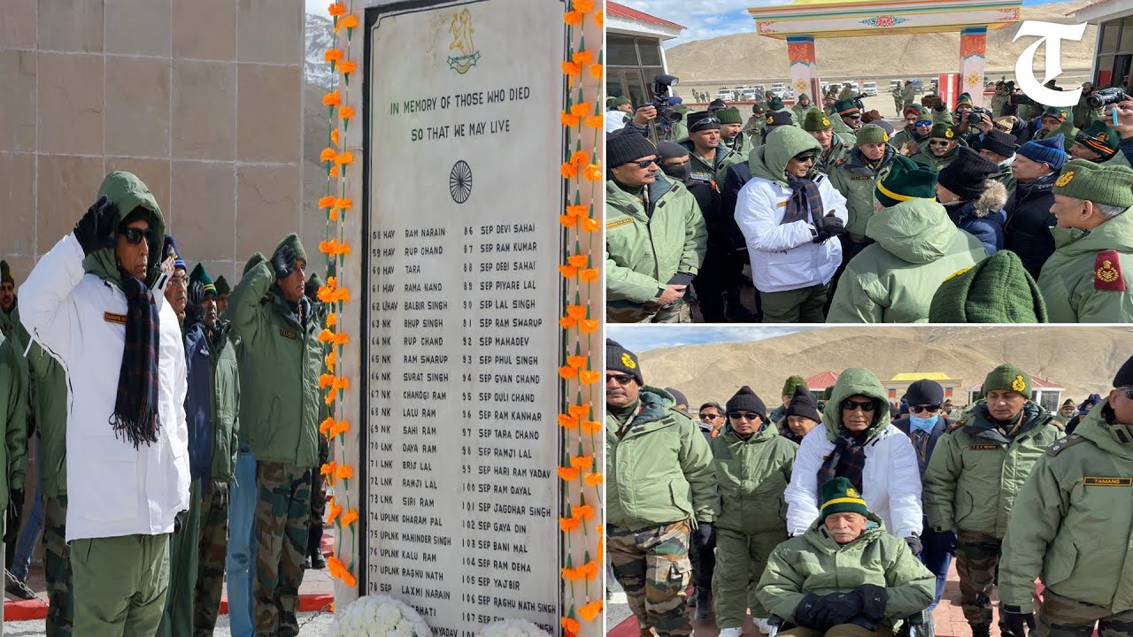 Rajnath pays homage to fallen soldiers of battle of Rezang La