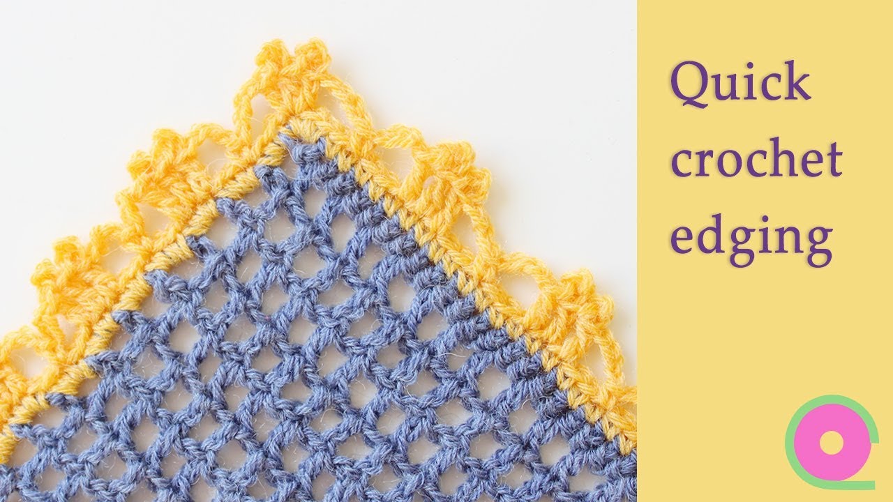 Quick crochet edging. Crochet an easy border