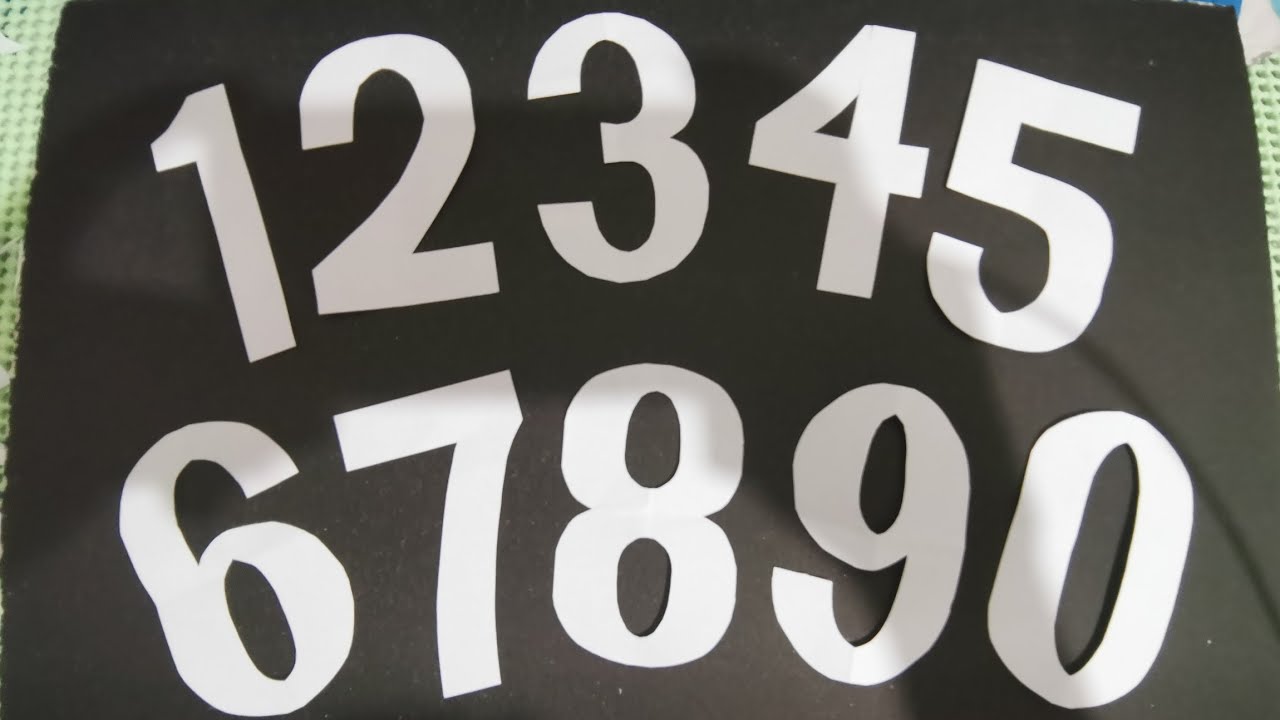 DIY - BASIC LETTER CUTTING/NUMBER CUTTING FROM 1-0 (FOR BEGINNERS)