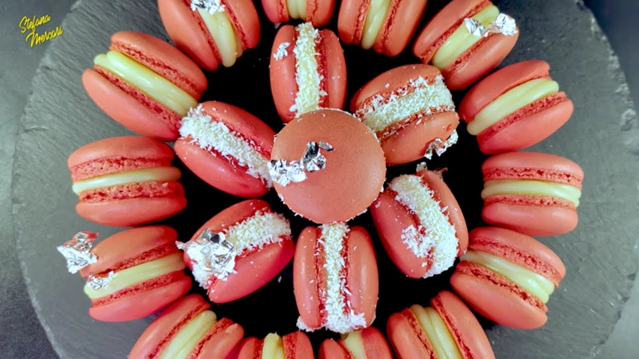 Cum Să Faci Macarons Pas cu Pas | Macarons cu Busuioc, Căpșuni și Cocos