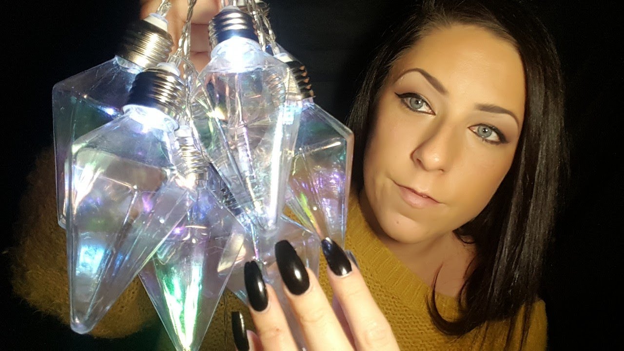 ASMR Tapping on plastic lights ( Whispered )