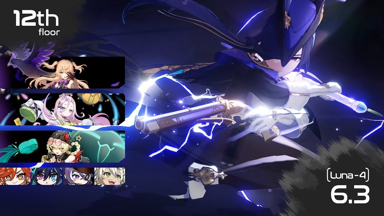 Mavuika C0R1 Trio Pyro Overload & Clorinde C0 Electro Charge | Genshin Impact (Spiral Abyss Luna 4)