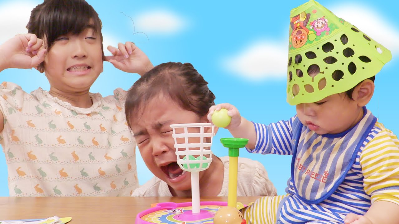 100均おもちゃジャンプボールで遊んだよ♪ kan & Aki family