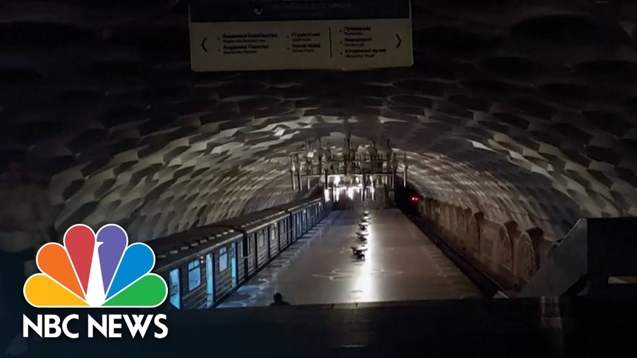 Subway In Ukraine's Kharkiv Loses Power After Russian Bombardment