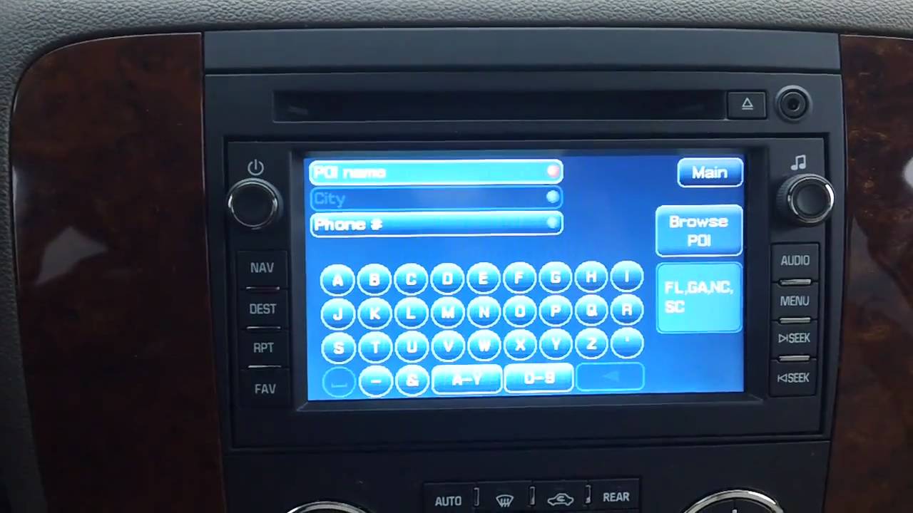 How to Use the GM Navigation: Tahoe, Suburban, Avalanche, Silverado and Traverse