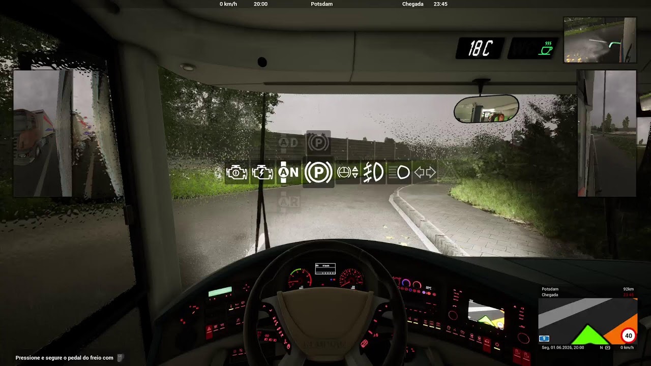 Fernbus Coach Simulator PS5 Rota Original Linha X109 Freiburg - Berlim Parte 3