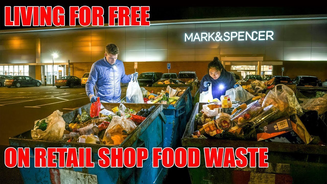ЭТО НЕ ПРОСТО ЕДА, ЭТО ЕДА, КОТОРУЮ МЫ РЫСКАЕМ В МУСОРНЫХ КОНТЕЙНЕРАХ M&S, ФРИГАН, ВЕЛИКОБРИТАНИЯ