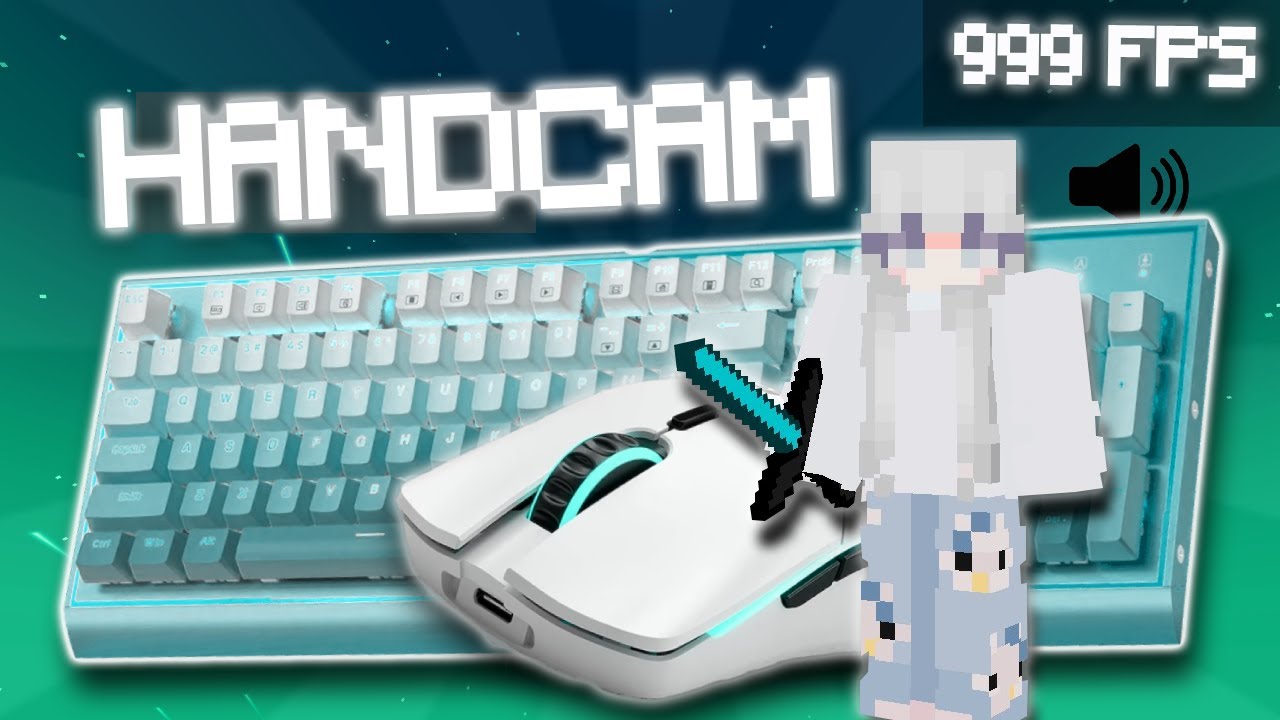Bedwars Keyboard + Mouse Sounds HANDCAM | Hive Bedwars ASMR