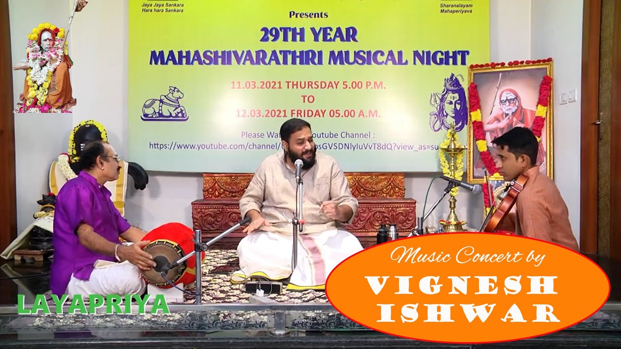 29th year Mahashivaratri Musical Night - Music Concert by Shri Vignesh Ishwar