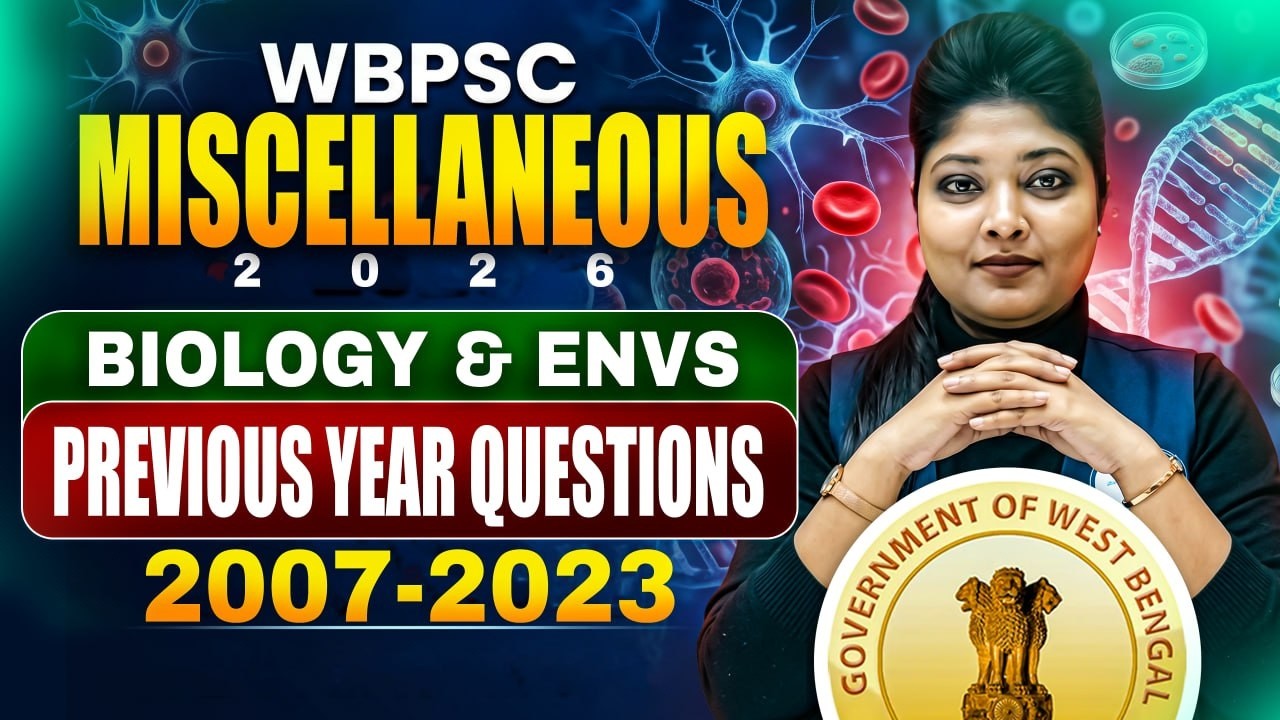 WBPSC Miscellaneous 2026 ! PSC Miscellaneous 2026 General Studies PYQ by Moumita Maam