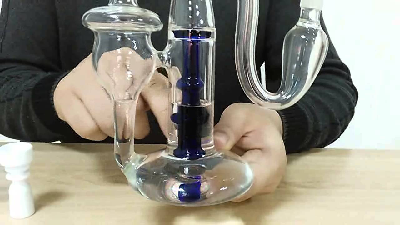 AMAZING GLASS OIL RIGS VAPOR RIGS WATER PIPES WITH TWISTED CURVED SHAPE