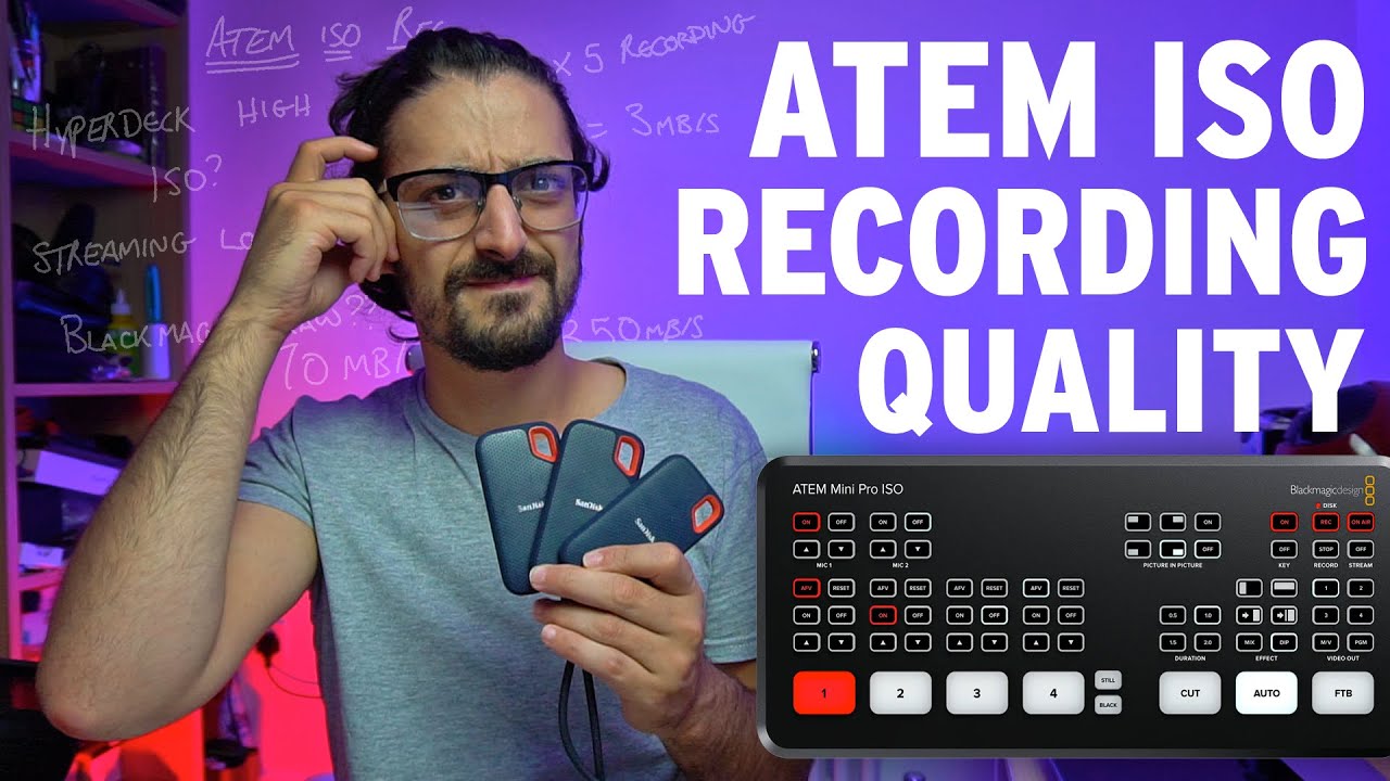 ATEM MINI PRO ISO: как добиться ВЫСОЧАЙШЕГО качества записи