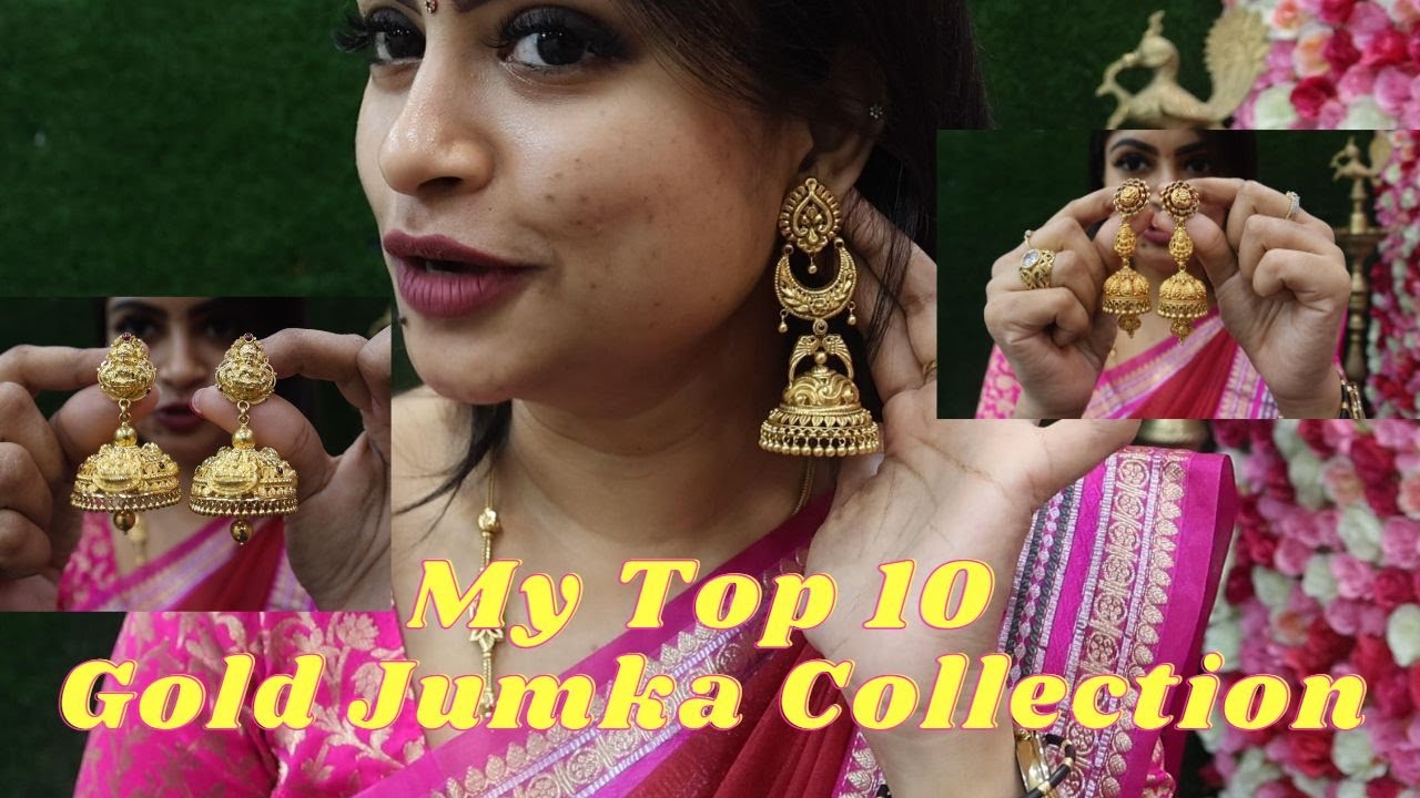 MY GOLD JEWELLERY COLLECTION⭐️JUMKAS⭐️FROM 4G TO 4 SOVEREIGN⭐️INDIANMOMLIFESTAMIL