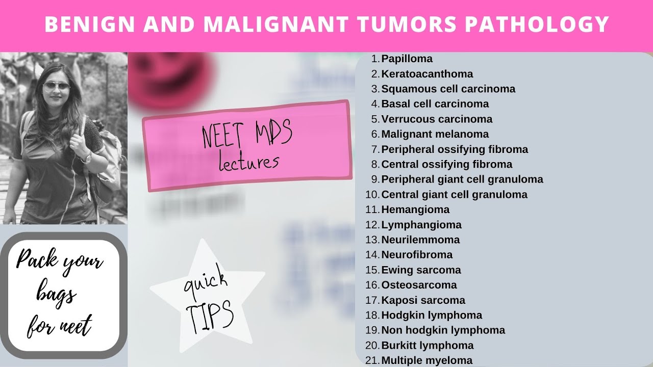 benign and malignant tumors pathology (part 2)