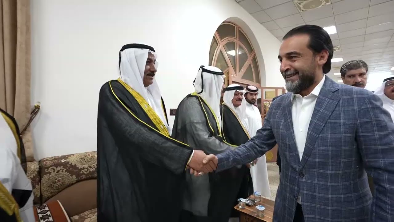 رئيس حزب تقدم يزور مضيف الشيخ حكمت محمد سمير المحمدي في الصقلاوية