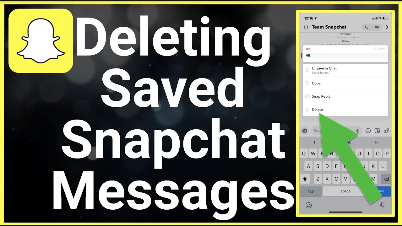 Can You Delete Snapchat Message Saved By Other Person?