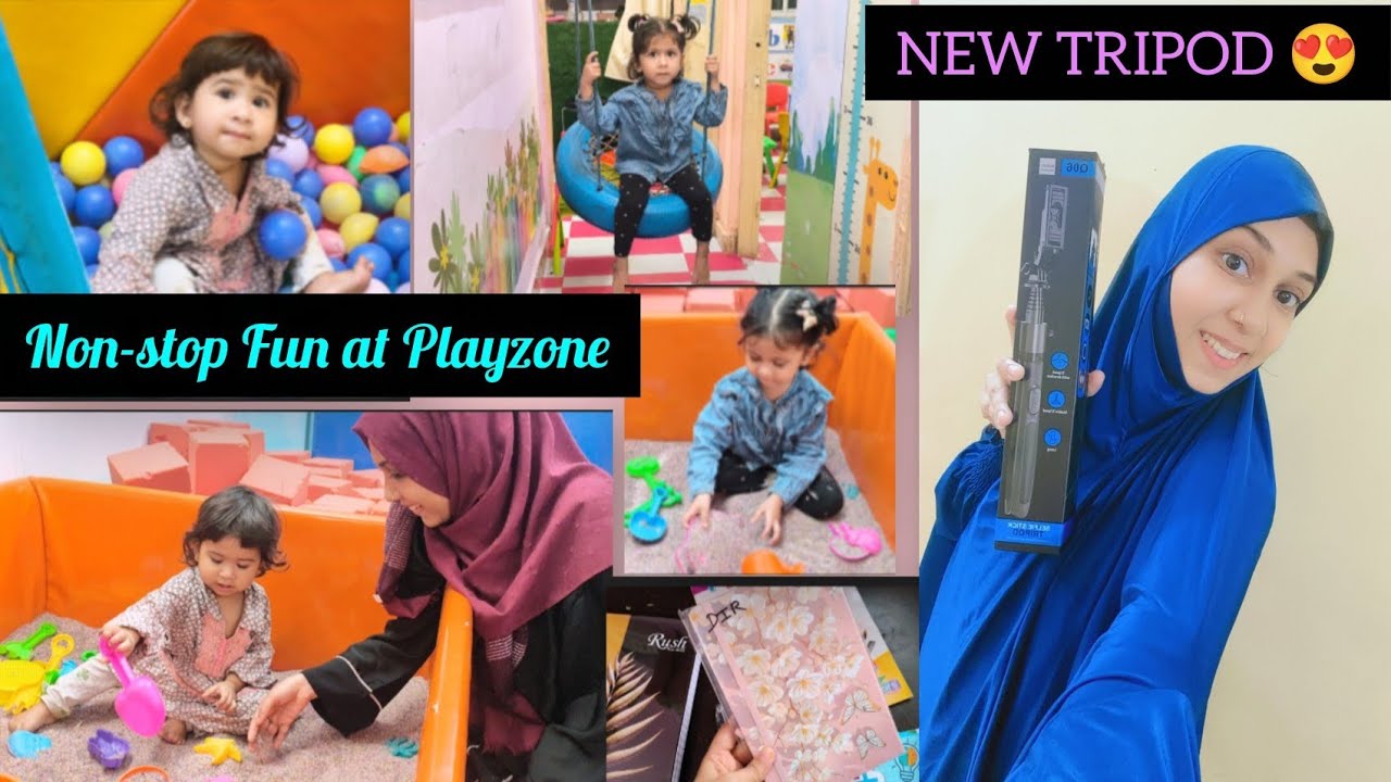 Busy Mom Life Day 😍 | Stationery Shopping + Kids Playzone Fun + New Tripod Purchase | Daily Vlog 7