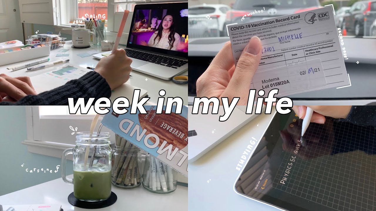 a week in my life: second dose + side effects, studying, & lots of caffeine 🍵