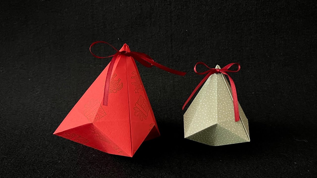 Geschenkbox schnell falten 🎁 Gift wrapping 🎄 kreative Origami Papierbox für Geschenke