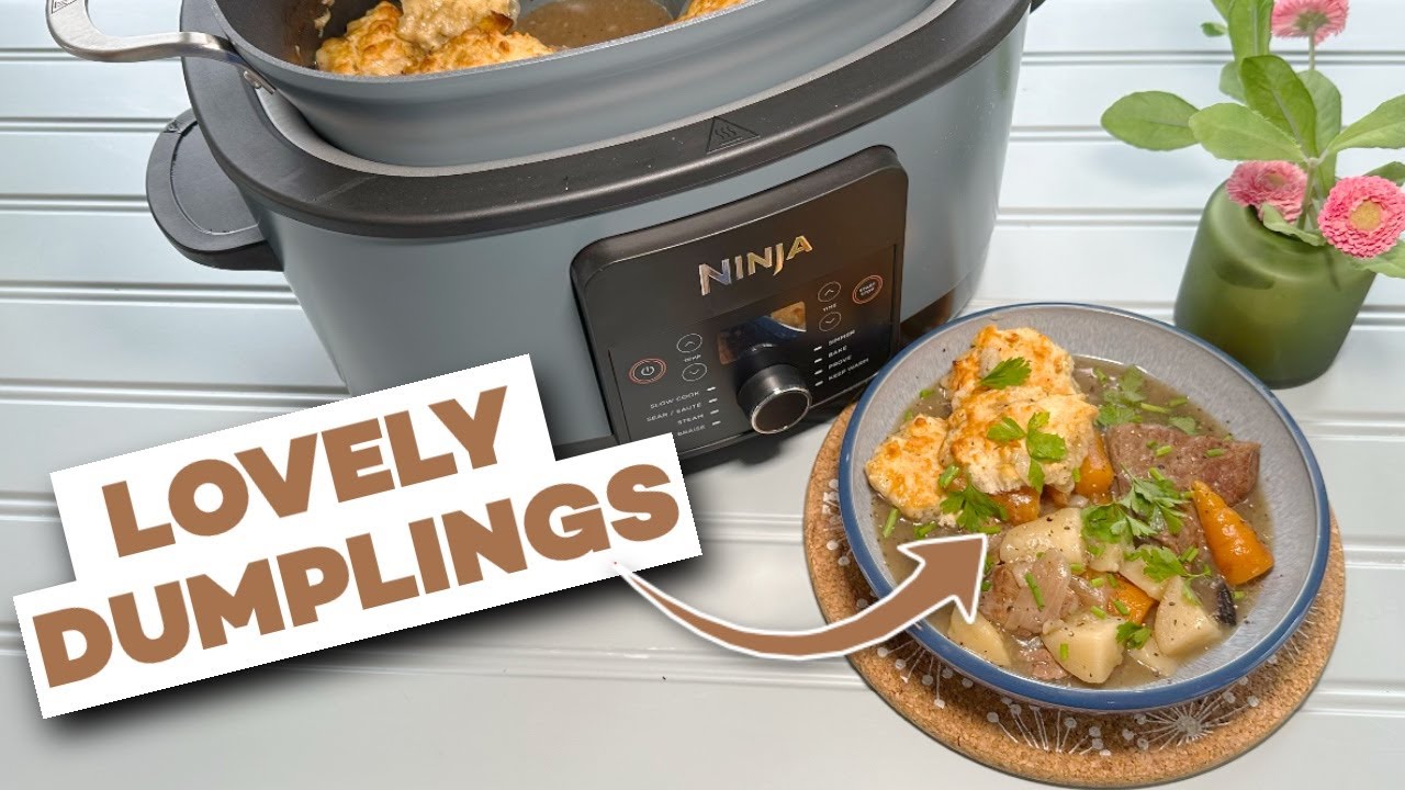 Braised Beef and Dumplings in the Slow Cooker. Ninja PossibleCooker