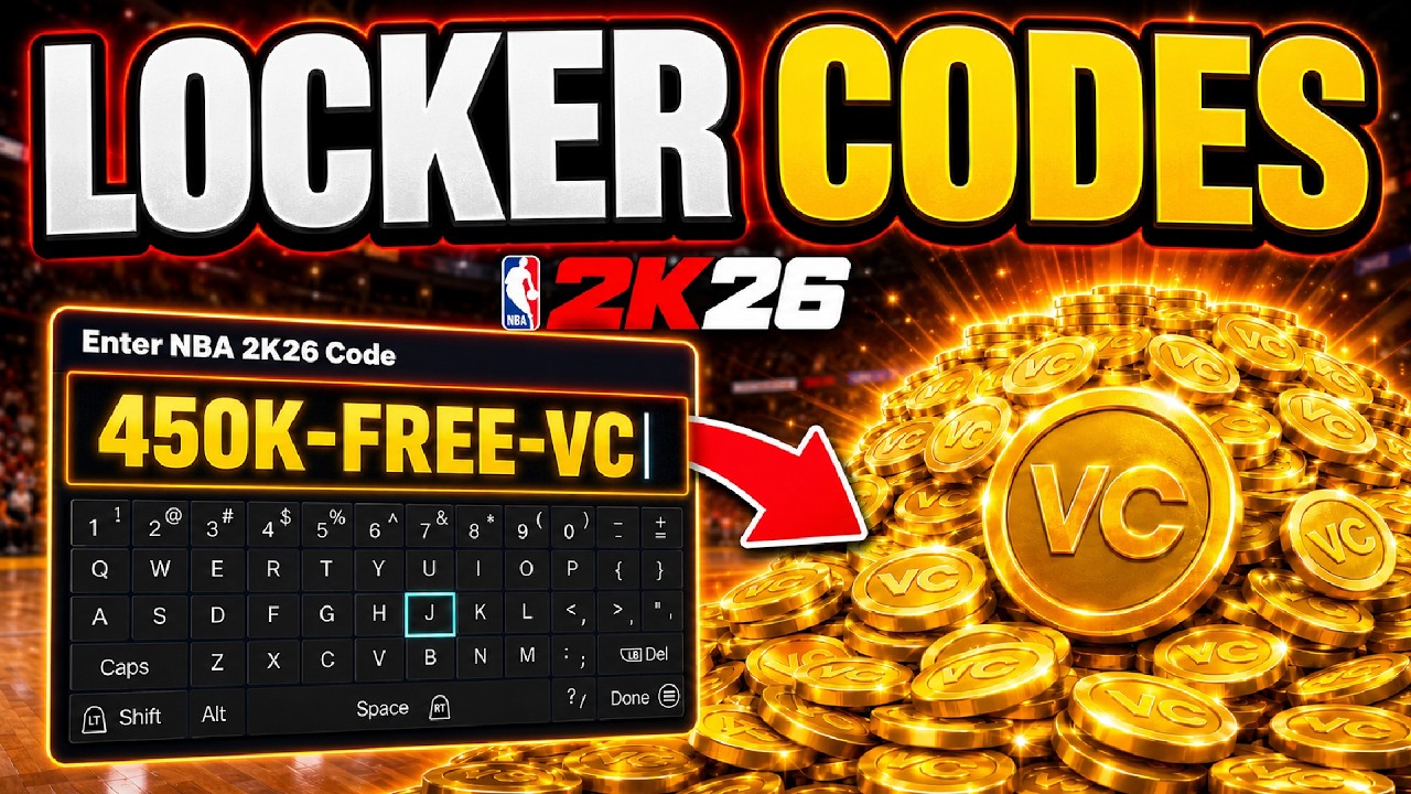 ALL NEW NBA 2K26 LOCKER CODES FOR FREE VC! GET 450,000 VC FAST LOCKER CODES 2K26