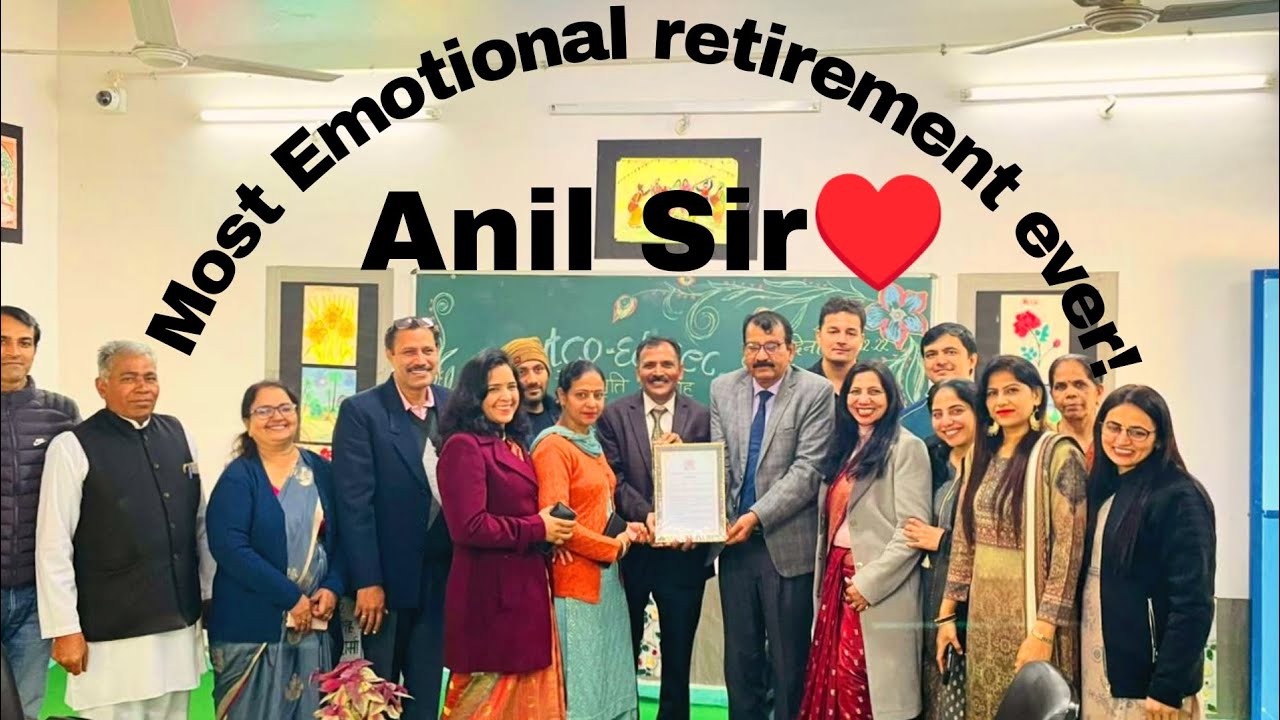 Retirement video part 1|father's retirement speech| teacher farewell| colleague's retirement|delhi