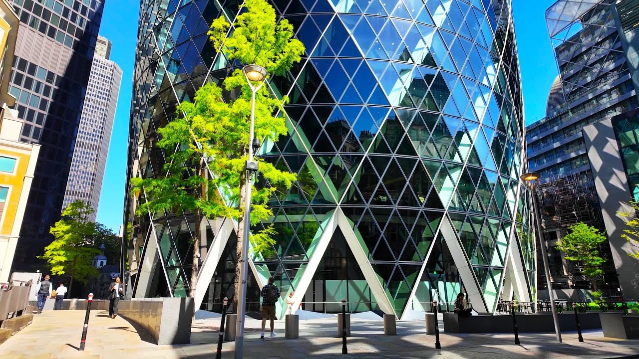 [4K] City of London Skyscrapers | Bishopsgate | Walking Tour
