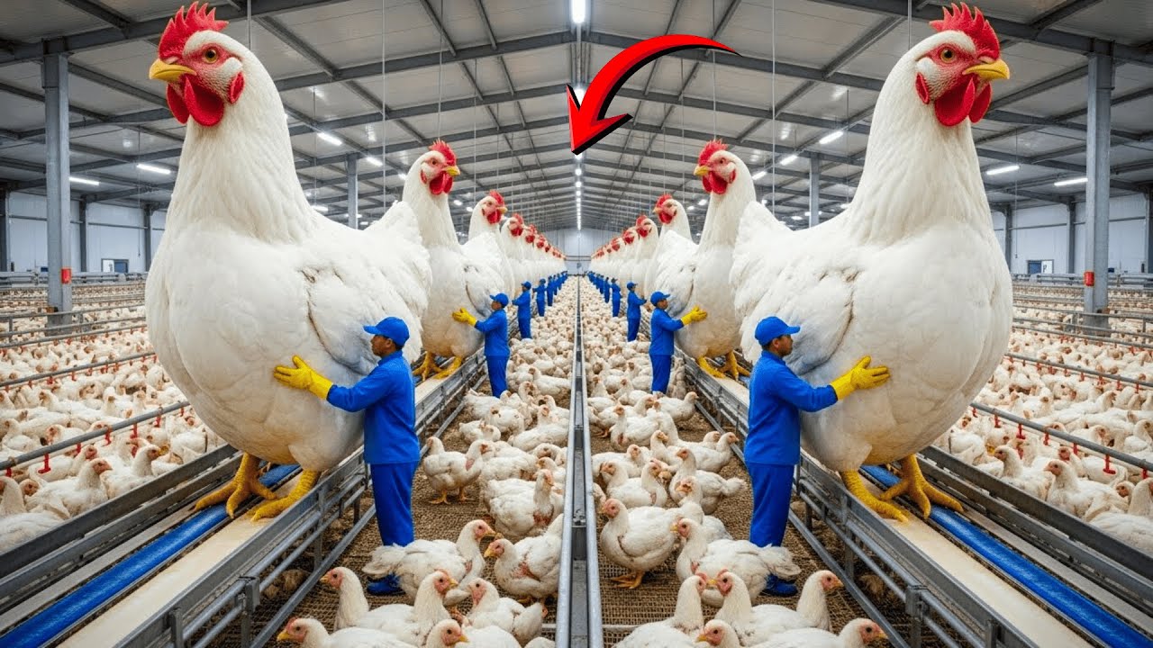 Modern Poultry Farming: Smart Feed, Climate Control & Automated Chicken Processing