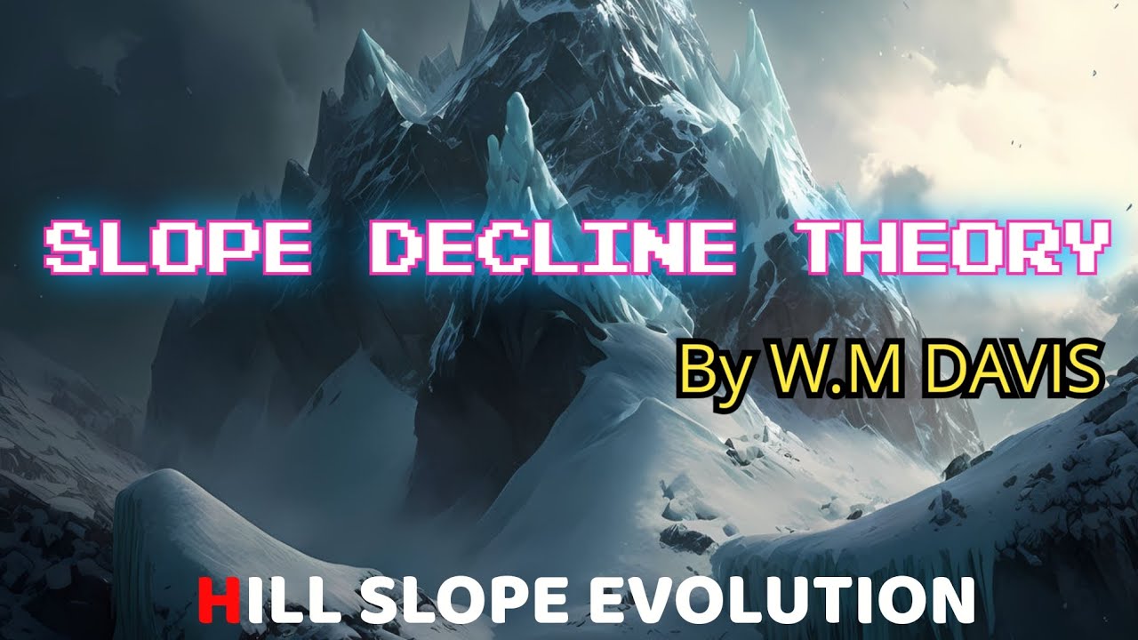 SLOPE DECLINE THEORY  by DAVIS #geomorphology #geography #pggeography