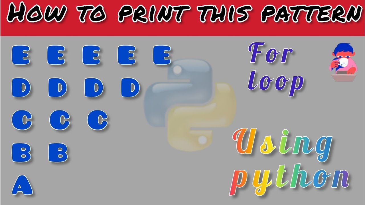 how to print patterns in python using for loop @akprogrammingtutorials7491 @NewIdeasyt