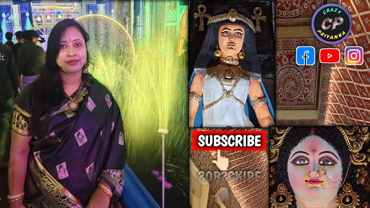 দ্বিতীয় দিনে সেরার সেরা প্রতিমাসজ্জা, মণ্ডপসজ্জা আর খাওয়া-দাওয়া সেরে বাড়ি এলাম।। #crazypriyanka 