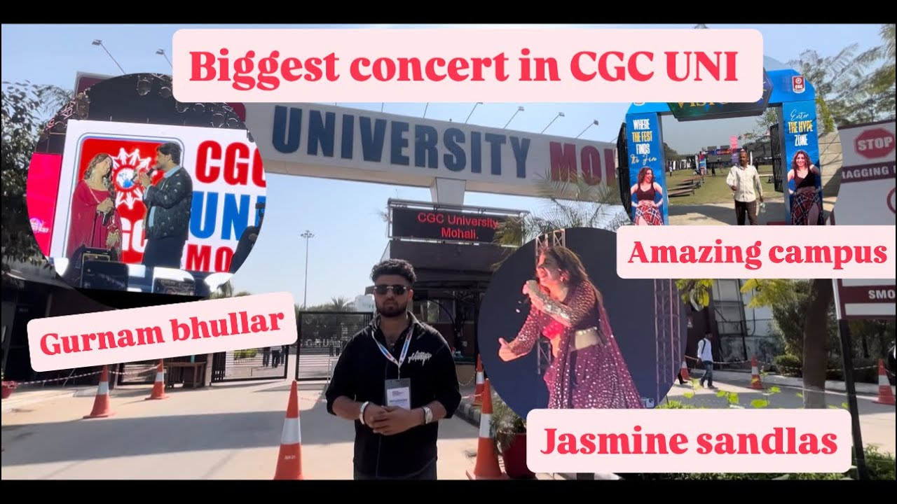 Jasmine Sandlas Concert in CGC Uni ☠️  #cgc#cgcuniversity#cgcjhanjeri 
