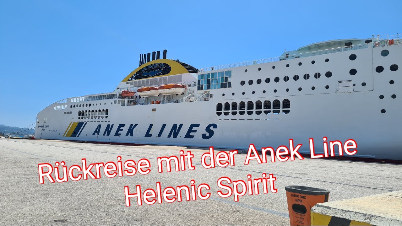 Rückreise mit der Anek Line Helenic Spirit