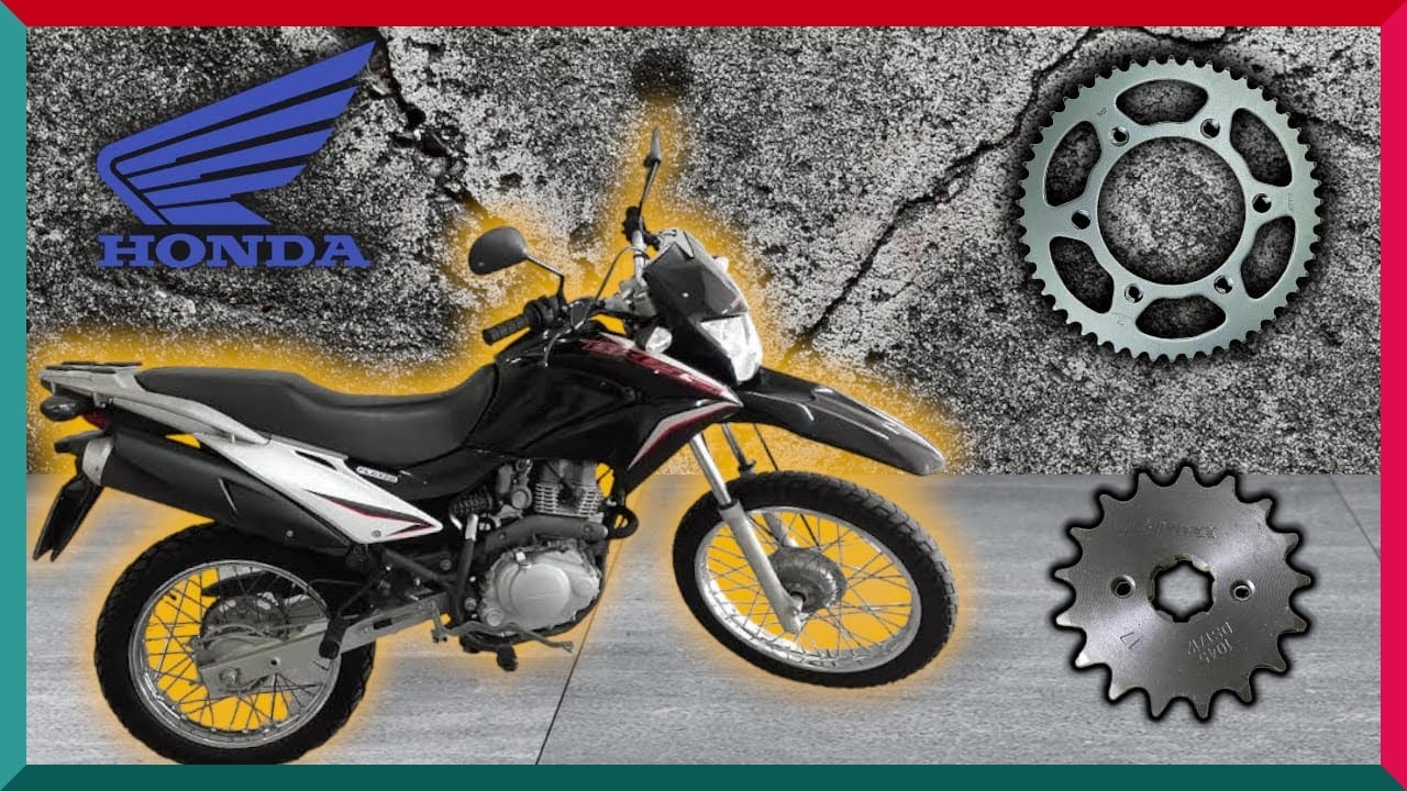 Coroa 45 e pinhão 16 na Bros! Deu ruim na montagem Coroa 50 e Pinhão 18 😫😅.