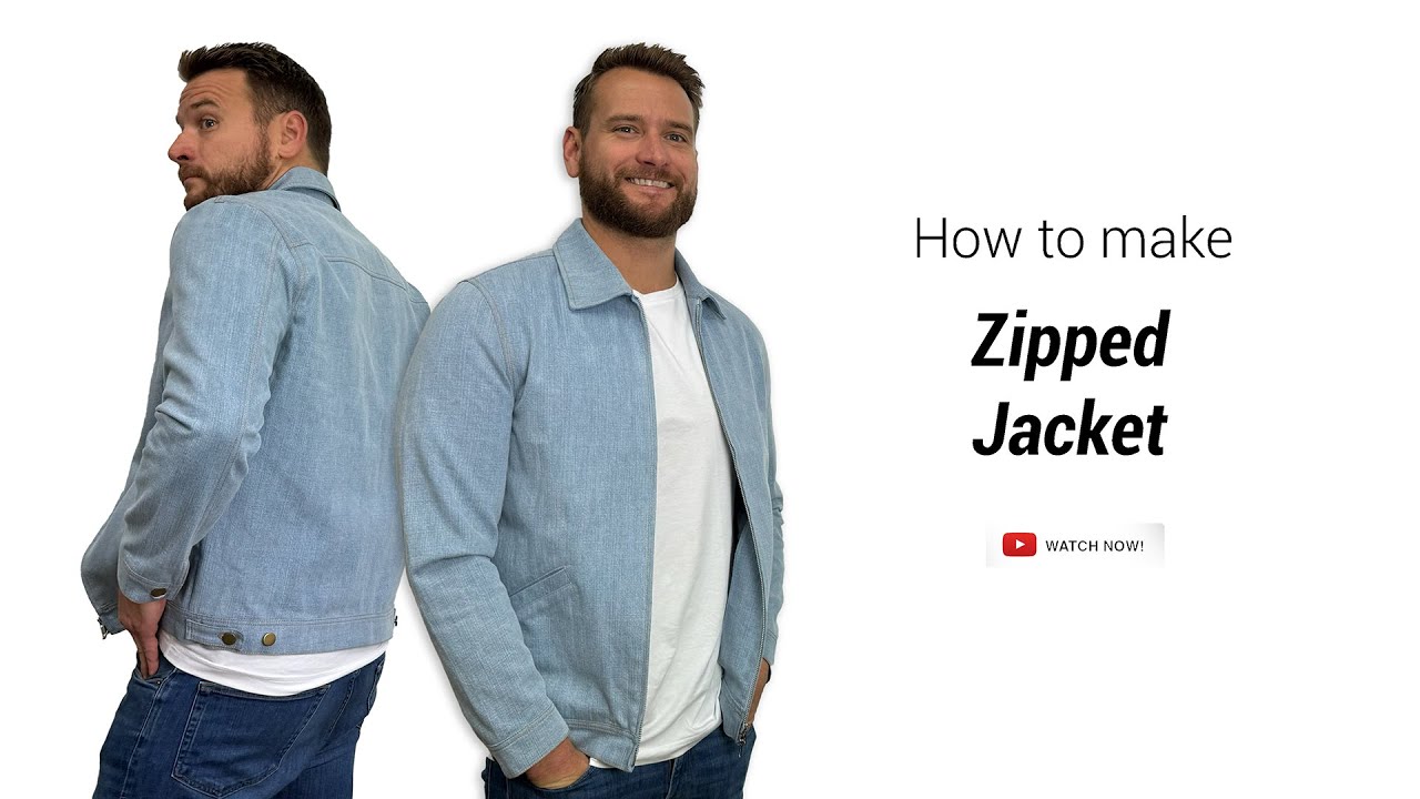 How to Sew a Stylish Zipped Jacket Sewing Tutorial - Sewing Pattern (#2321)