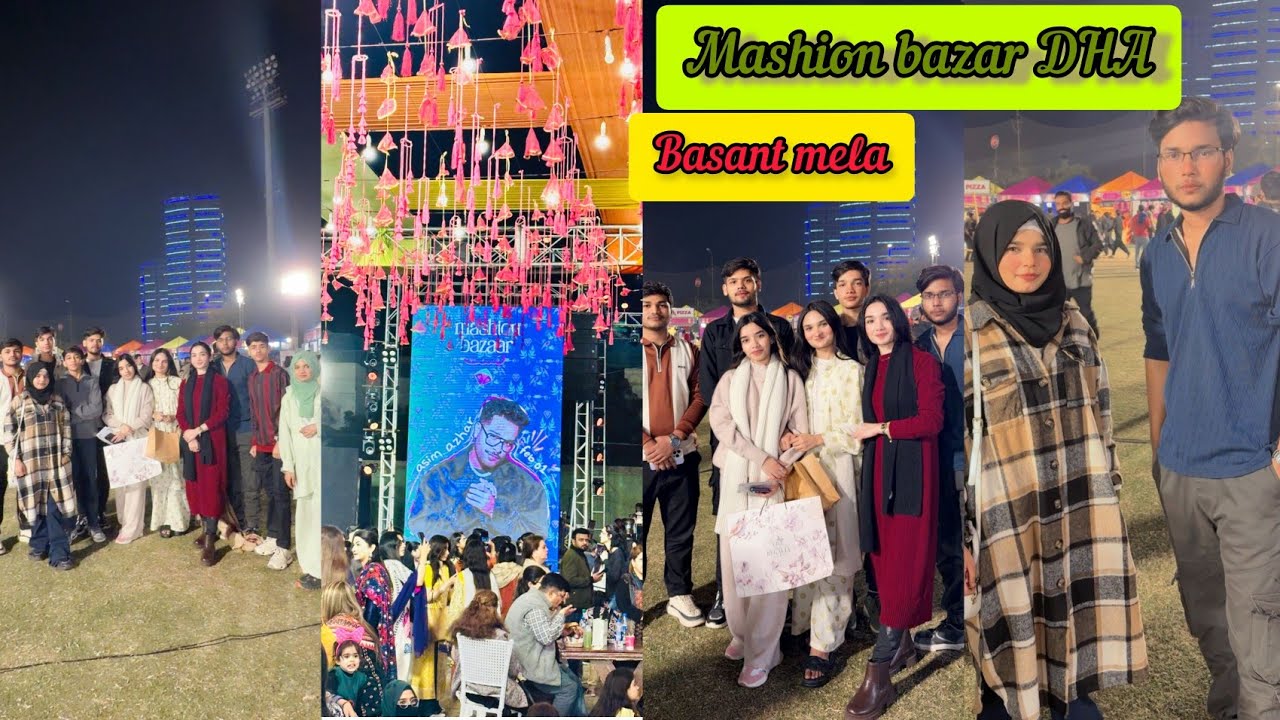 MASHION BAZAR DHA | BACHE GAYE GHOMNE MASHION BAZAR | BASANT EVENT IN KARACHI 