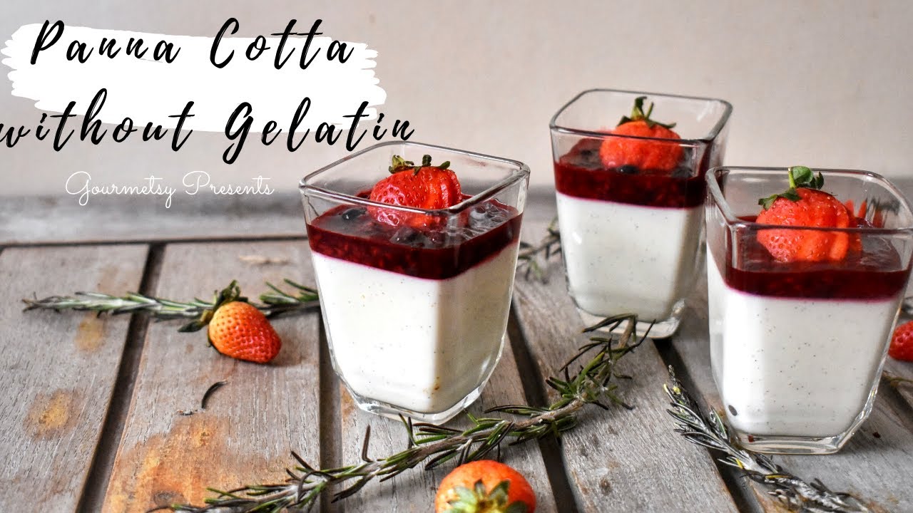 Vanilla Panna Cotta without gelatin | Recipe by Shikha Gulecha