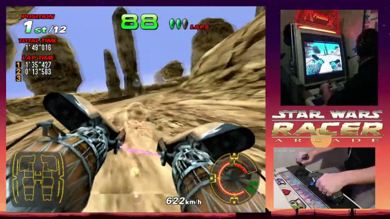 Star Wars Racer Arcade (DEMUL) - EXPERT - 1st Place - 4'41''572 - with custom arcade panel