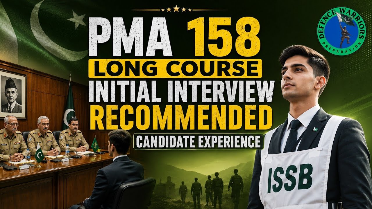 Initial Interview Recommended Candidate Experience||PMA 158 Long Course 