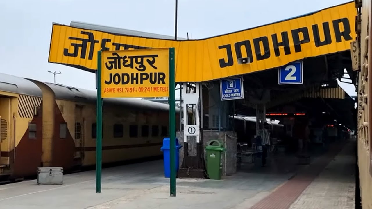 Jodhpur Junction railway station Rajasthan, Indian Railways Video in 4k ultra HD